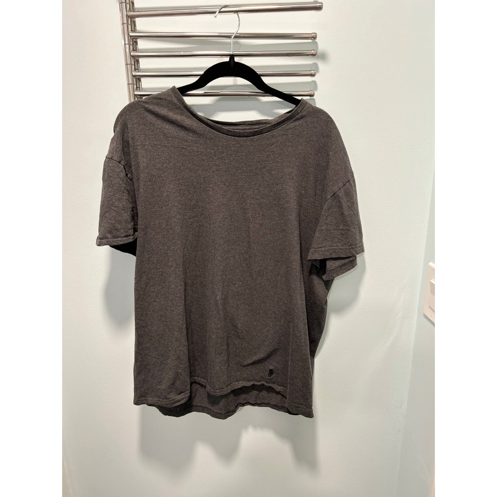 Polo Ralph Lauren T-Shirt Charcoal Gray XL Classic Crew Neck Casual Essentials‎